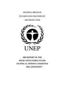MONTREAL PROTOCOL ON SUBSTANCES THAT DEPLETE THE OZONE LAYER UNEP 2002 REPORT OF THE