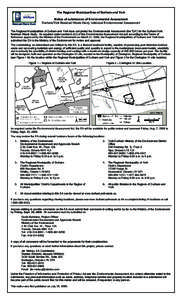 Notice of Submission of Environmental Assessment