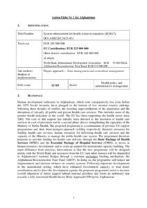 Action Fiche for  beneficiary country/region/Theme] ("Annex" when becoming an attachment to the financing decision)