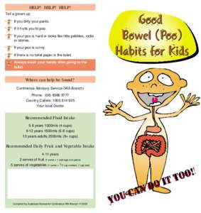 Good Bowel (Poo) Habits for Kids - Health A Z - Women's and Children's Health Service Western Australia
