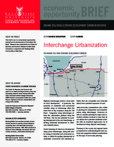 economic opportunity BRIEF  INDIANA TOLL ROAD ECONOMIC DEVELOPMENT CORRIDOR INITIATIVE