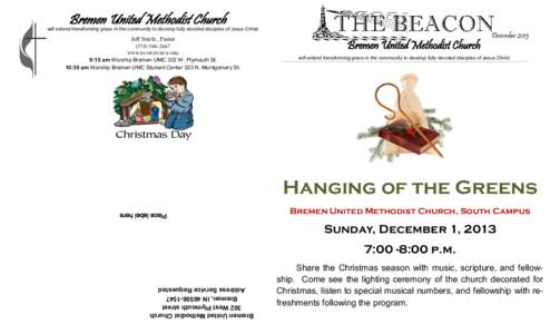 Advent / Christmas / United Methodist Church / Bremen / Methodism / Christianity / Christian theology / Christian music