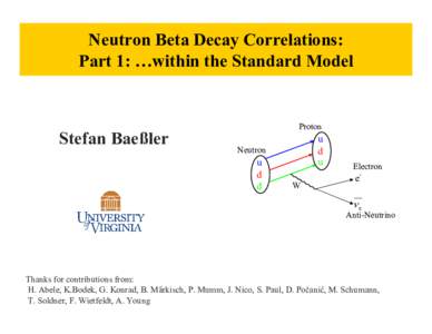 Quantum field theory / Leptons / Baryons / Beta decay / Nucleon / Asymmetry / Neutrino / Parity / Spin / Physics / Nuclear physics / Particle physics