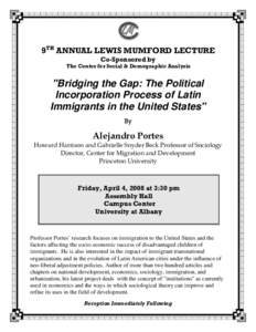 2ND  ANNUAL  LEWIS  MUMFORD  LECTURE