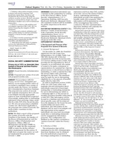 [removed]Federal Register / Vol. 65, No[removed]Friday, September 8, [removed]Notices 1. Performs independent integrity reviews to detect and prevent employee and beneficiary fraud. Plans, develops and