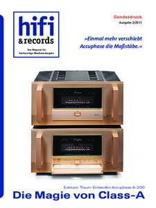 hifi & records Das Magazin für hochwertige Musikwiedergabe