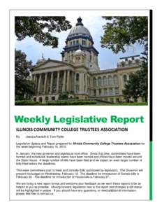 Weekly Legislative Report