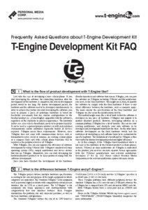 Frequently Asked Questions about T-Engine Development Kit  T-Engine Development Kit FAQ