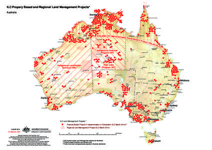 ILC Propery Based and Regional Land Management Projects* Australia ! !