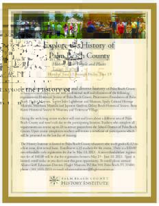 Explore the History of Palm Beach County History Alive: People and Places 2015