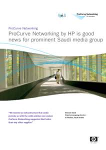 ProCurve Networking  ProCurve Networking by HP is good