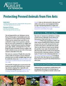 ENTO[removed]Protecting Penned Animals from Fire Ants Molly Keck