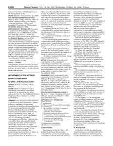 [removed]Federal Register / Vol. 73, No[removed]Wednesday, October 22, [removed]Notices between the State of Washington and the Snoqualmie Tribe.