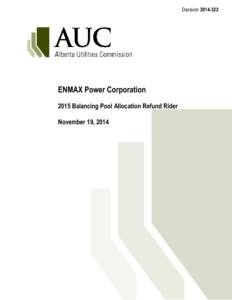 Decision[removed]ENMAX Power Corporation