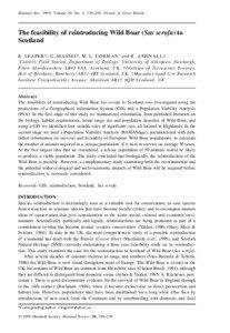 of Wild Boar Mammal Rev. 1999, Volume 29, No. 4, 239–259. Printed in GreatReintroduction Britain.