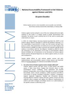 Gender studies / Violence / UN Action Against Sexual Violence in Conflict / Domestic violence / Violence against women / Feminism / Ethics