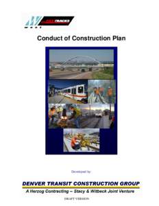 Conduct of Construction Plan  Developed by: DRAFT VERSION