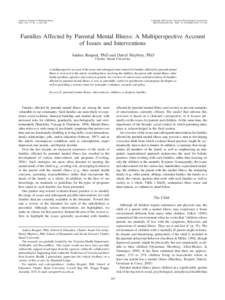 American Journal of Orthopsychiatry 2007, Vol. 77, No. 3, 362–369 Copyright 2007 by the American Psychological Association[removed]/$12.00 DOI: [removed][removed]