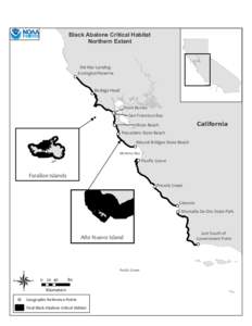 Black Abalone Critical Habitat Northern Extent Del Mar Landing Ecological Reserve Bodega Head