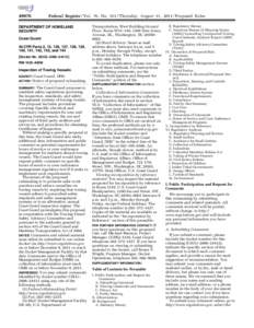 [removed]Federal Register / Vol. 76, No[removed]Thursday, August 11, [removed]Proposed Rules DEPARTMENT OF HOMELAND SECURITY