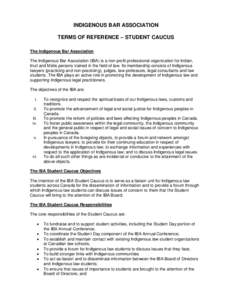 Microsoft Word - IBA Student Caucus TOR.doc