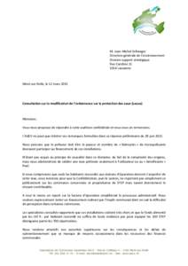 M. Jean-Michel Zellweger Direction générale de l’environnement Division support stratégique Rue CarolineLausanne
