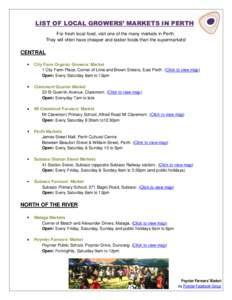 Fremantle / Fremantle Markets / Perth /  Western Australia / Street market / Geography of Australia / States and territories of Australia / Geography of Oceania