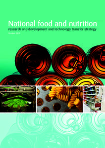 National food and nutrition R&D &TT strategy document framework