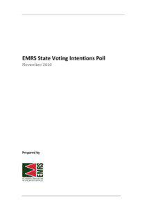 EMRS State Voting Intentions Poll November 2010