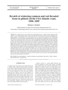 Gaviiformes / Red-throated Loon / Gillnetting / Loon / Bycatch / Sea surface temperature / Fauna of Europe / Ornithology / Water