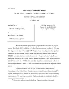 Melendez-Diaz v. Massachusetts / Bullcoming v. New Mexico / Confrontation Clause / Crawford v. Washington / Davis v. Washington / Sixth Amendment to the United States Constitution / Appeal / Michigan v. Bryant / DNA profiling / Law / United States Constitution / United States evidence law