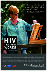 “ HIV: This is not the end. It’s just the start of a new way of life.” Jennifer - Asheville, NC Living with HIV since 1997.