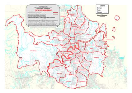 LEGEND  Local Government Act 1993 MAP SHOWING THE BOUNDARY OF THE