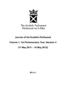 Journal of the Scottish Parliament