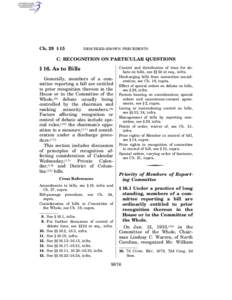 United States Senate / Unanimous consent / Committee of the Whole / Parliament of Singapore / Parliament of the United Kingdom / United States Congress / Speaker of the House of Commons / Procedures of the United States House of Representatives / United States House Committee on Rules / Parliamentary procedure / Government / United States House of Representatives