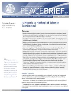 Yobe State / Christianity in Nigeria / Boko Haram / Nigeria / Jos / Maiduguri / Islam in Niger / Sharia / Kaduna / States of Nigeria / Religion in Nigeria / Islam in Nigeria