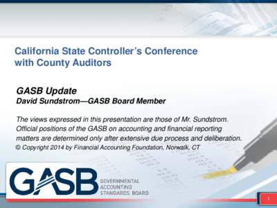 Financial statements / United States Generally Accepted Accounting Principles / Self-regulatory organizations / Financial Accounting Foundation / Account / GASB 34 / Generally Accepted Accounting Principles / Accountancy / Finance / Business