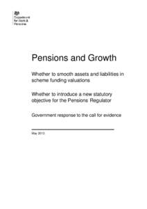 Economics / Pension / The Pensions Regulator / Actuarial science / Defined benefit pension plan / Pensions Act / Minimum funding requirement / Pensions in the United Kingdom / Financial economics / United Kingdom