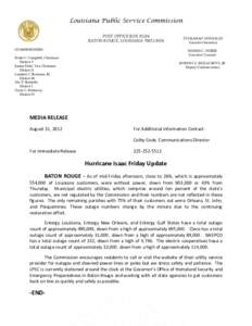 Greater New Orleans / Entergy / Eric Skrmetta / Clyde C. Holloway / Louisiana Public Service Commission / CLECO / New Orleans / Louisiana / Baton Rouge metropolitan area / Baton Rouge /  Louisiana