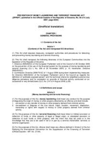 Bank regulation / Tax evasion / Investment / Money laundering / Politically exposed person / Terrorism financing / Insurance / Due diligence / USA PATRIOT Act /  Title III / Financial regulation / Law / Business