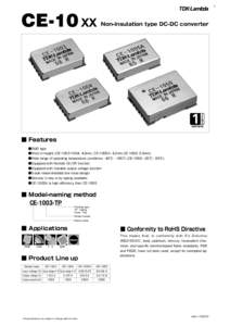 1  CE-10 XX Non-insulation type DC-DC converter