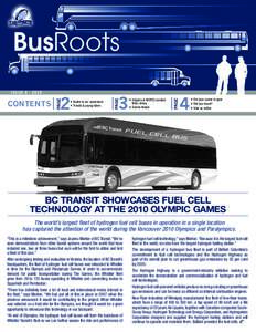 BusRoots CONTENTS •	 Kudos to our opperators •	 Transit & young riders