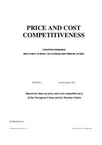 PRICE AND COST COMPETITIVENESS EUROPEAN COMMISSION DIRECTORATE-GENERAL FOR ECONOMIC AND FINANCIAL AFFAIRS  ECFIN/E-4