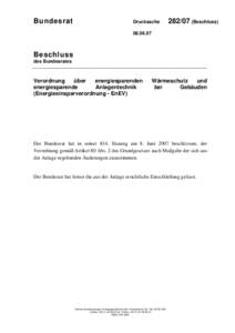 Bundesrat  DrucksacheBeschluss)