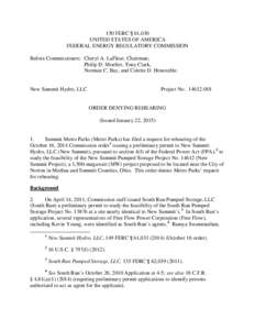 150 FERC ¶ 61,030 UNITED STATES OF AMERICA FEDERAL ENERGY REGULATORY COMMISSION Before Commissioners: Cheryl A. LaFleur, Chairman; Philip D. Moeller, Tony Clark, Norman C. Bay, and Colette D. Honorable.