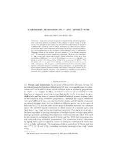 UNIFORMITY SEMINORMS ON `∞ AND APPLICATIONS BERNARD HOST AND BRYNA KRA Abstract. A key tool in recent advances in understanding arithmetic progressions and other patterns in subsets of the integers is certain norms or 