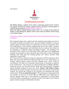 Microsoft Word - Short Report-One Billion Rising.doc
