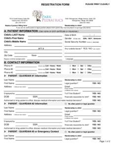 REGISTRATION FORM[removed]Carroll Avenue, Suite 400 Takoma Park, MD[removed]6141