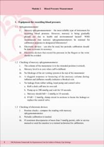 Module 2 Blood Pressure Measurement