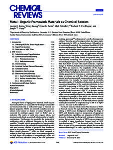 Crystal engineering / Metal-organic framework / Coordination polymer / Chromatography / Hydrophilic interaction chromatography / Binding selectivity / Quenching / Surface plasmon resonance / Sample preparation in mass spectrometry / Chemistry / Spectroscopy / Laboratory techniques